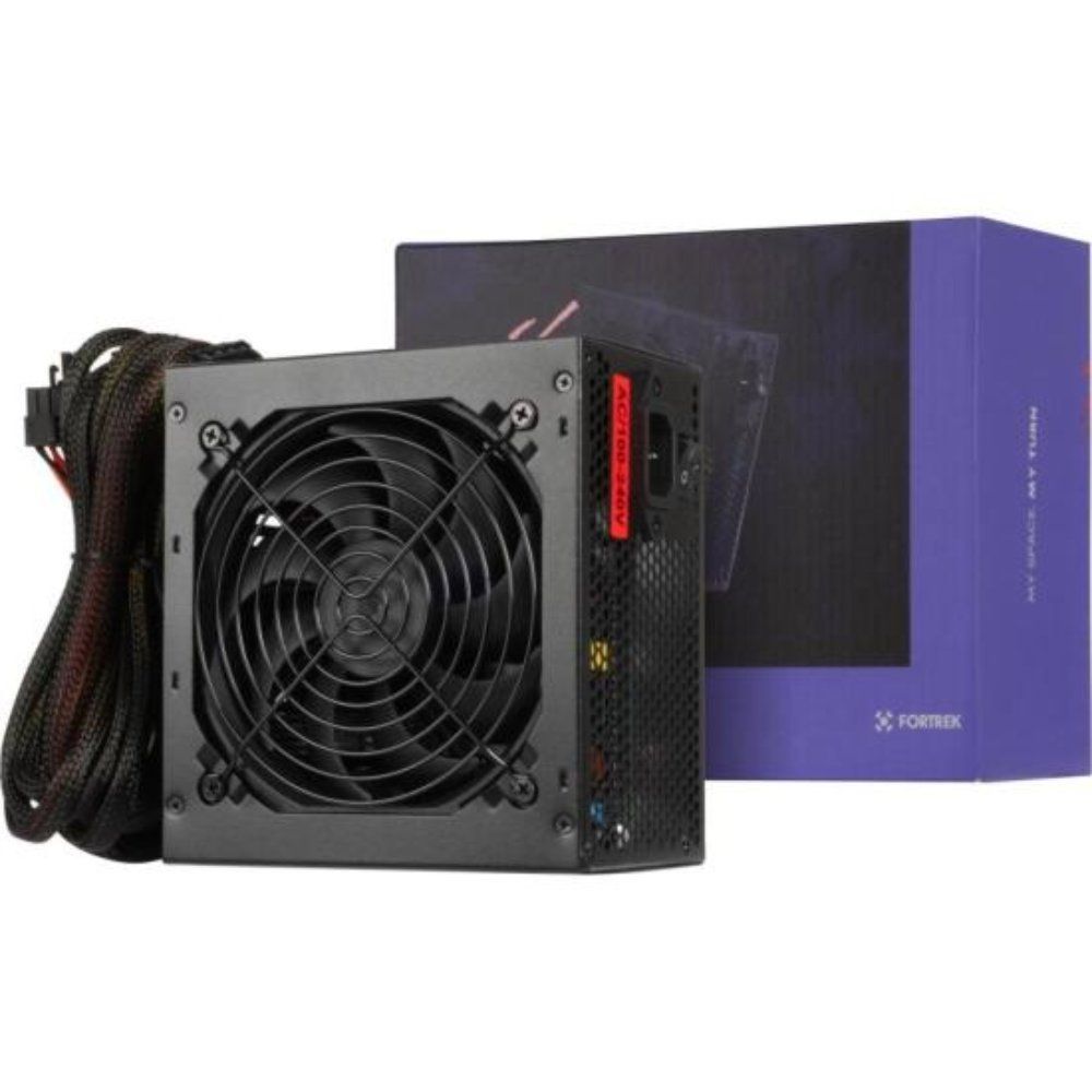 Fonte Gamer ATX Black Hawk 400W 80 Plus com Ventilador Silencioso 12cm Bivolt Preto Fortrek