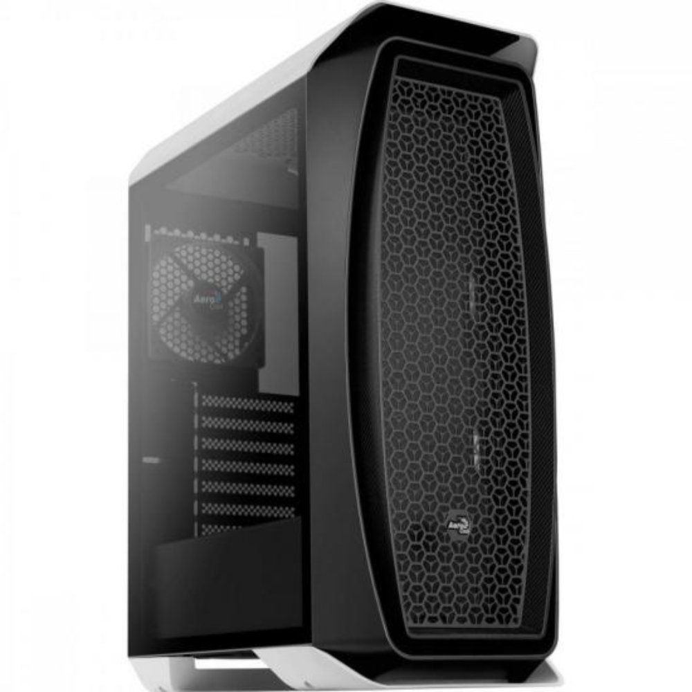 Gabinete Gamer Aerocool Aero One Mid Tower ATX Vidro Temperado com Suporte para Watercooler Branco