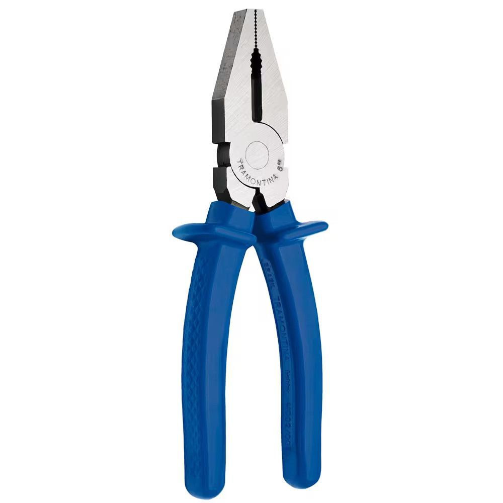 Alicate Universal Basic 7 Pol com Cabo Isolado e Suporte Plástico Tramontina Azul