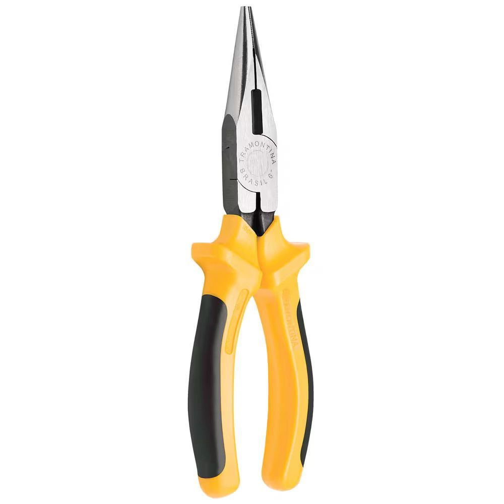 Alicate Meia Cana 6 Pol com Cabo Isolado 1000V c.a. e Formato Ergonômico Amarelo Tramontina