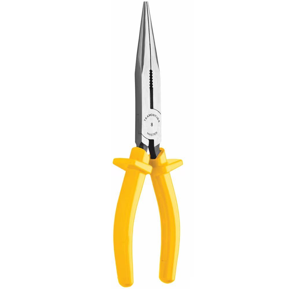 Alicate de Bico Meia Cana 8 Polegadas com Cabo Isolado 1000V e Formato Ergonômico Amarelo Tramontina
