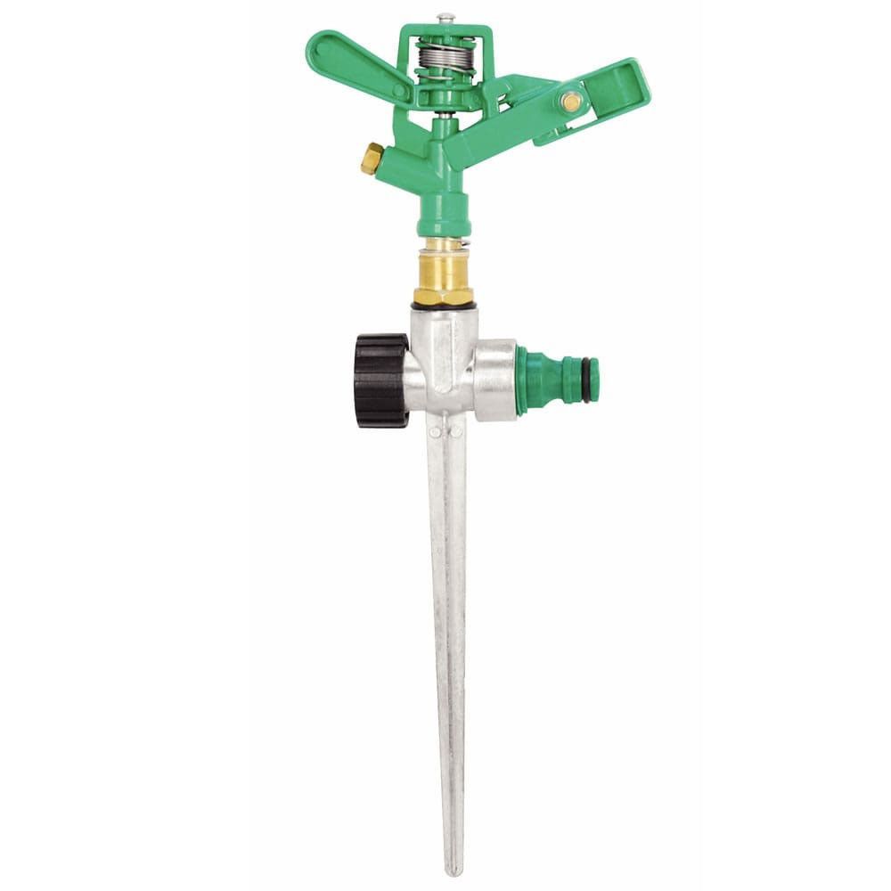 Aspersor 78527401 com Alcance de 26 m e Engate Rápido Verde Tramontina