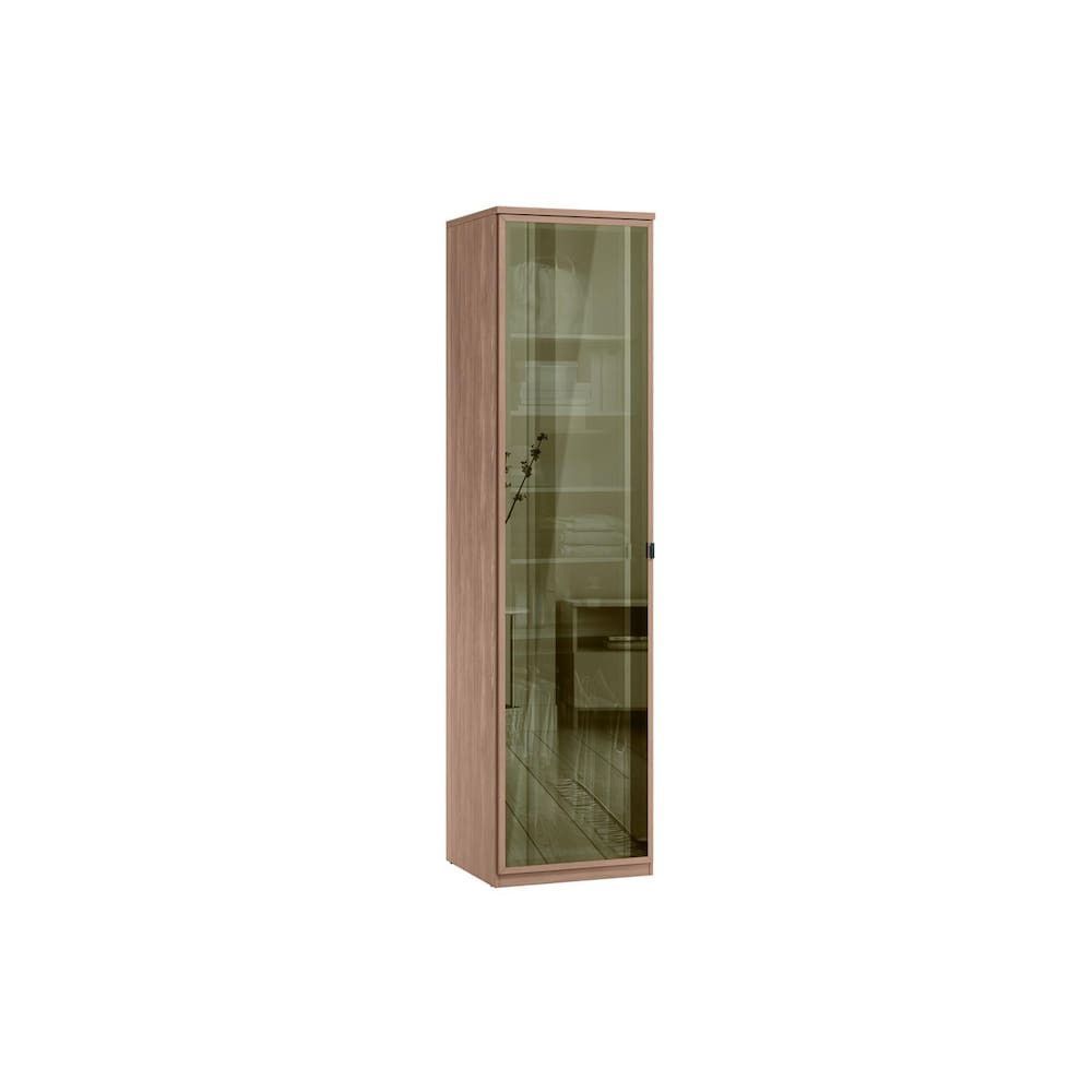 Armário Modulado Toledo 1 Porta de Bater com Espelho 7 Prateleiras MDF Wood Santos Andirá