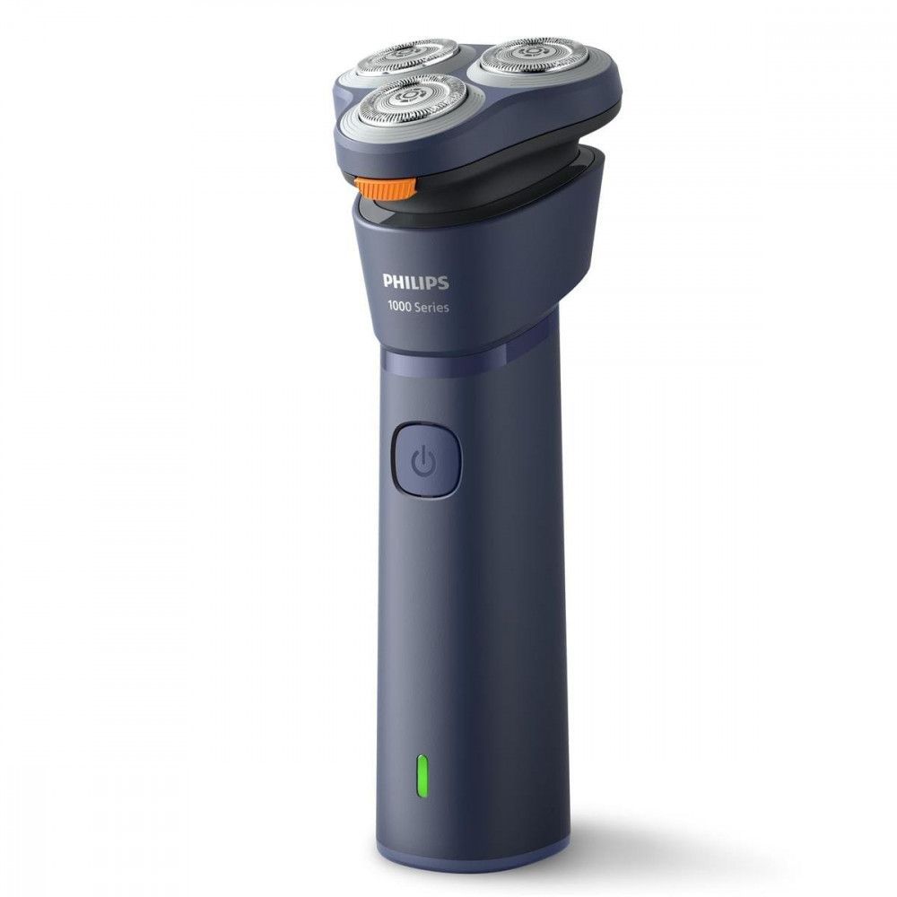 Barbeador Elétrico Philips S1881-00 Uso Seco Ou Molhado Lâmina Aço Inoxidável sem Fio LED à Prova D'Água Azul Bivolt