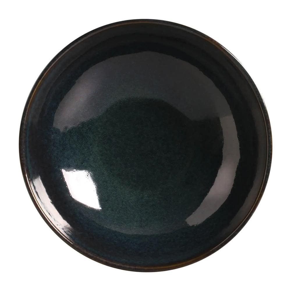 Bowl Médio Orgânico em Stoneware Resistente para Micro-ondas e Lava-louças Azul Porto Brasil