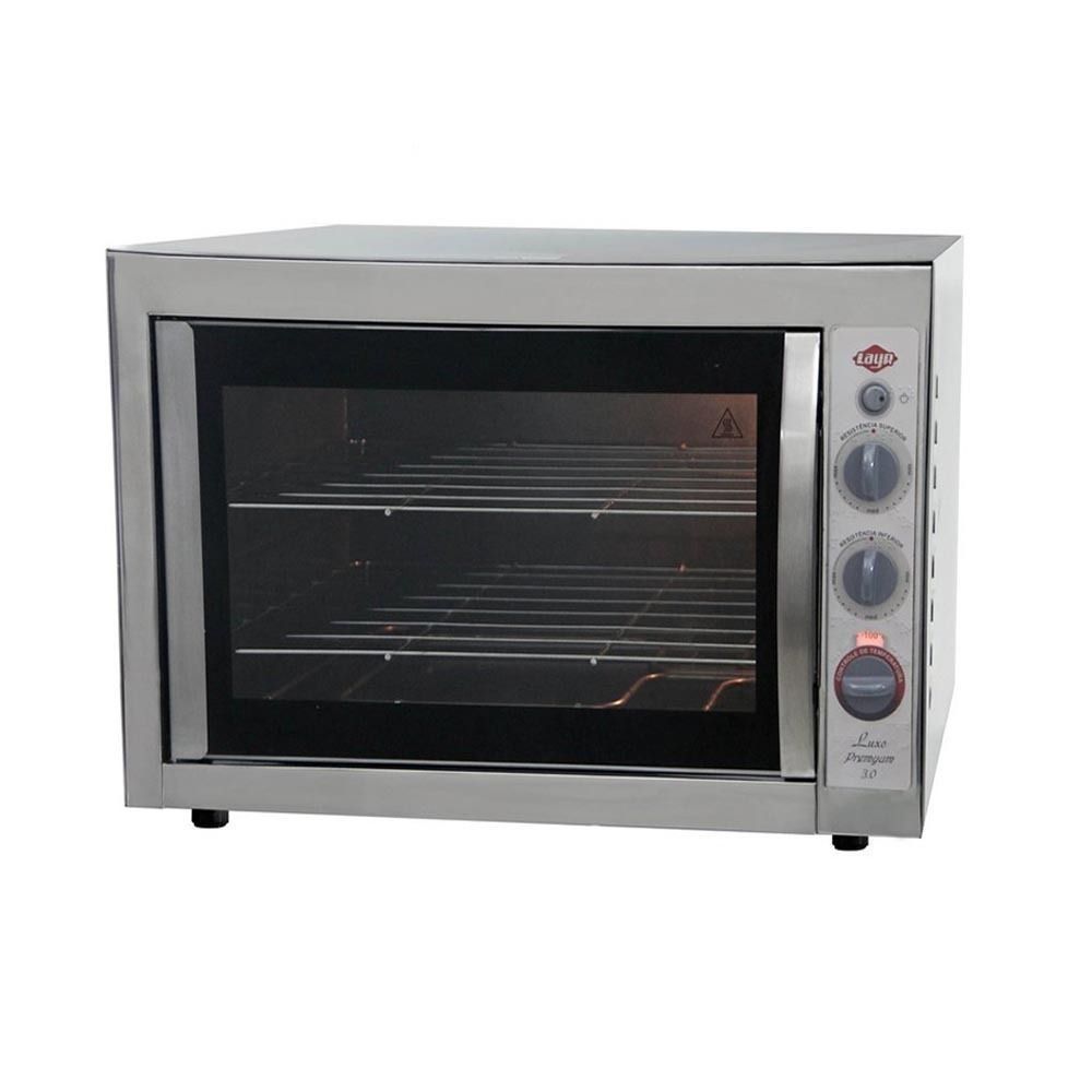 Forno Elétrico Bancada Layr Luxo Premyum 3.0 65L 3000W com Função Grill e Luz Interna Inox 220V