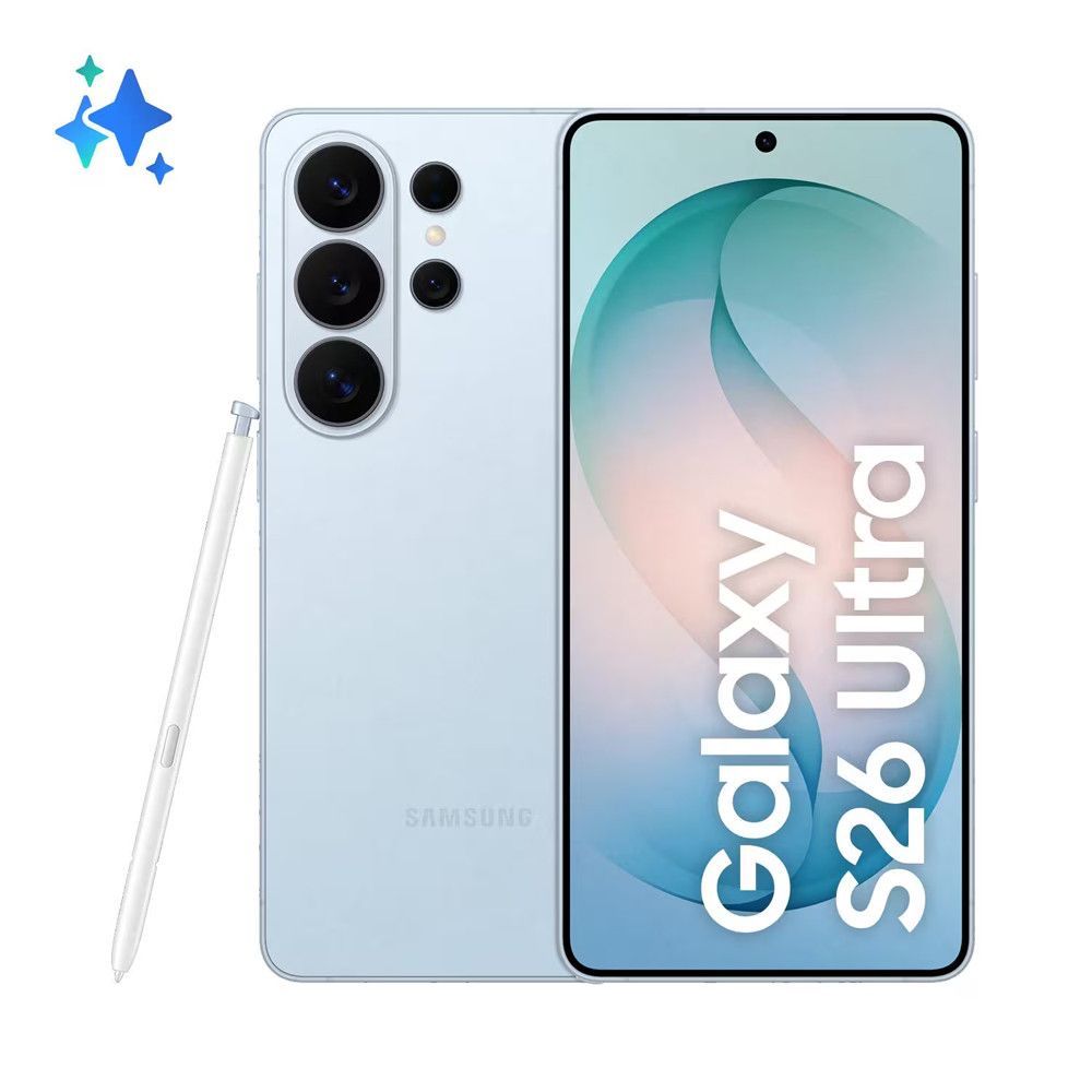 Smartphone Samsung Galaxy S26 Ultra 12GB RAM 256GB Camera 200MP 5G Tela 6.9 Polegadas Azul