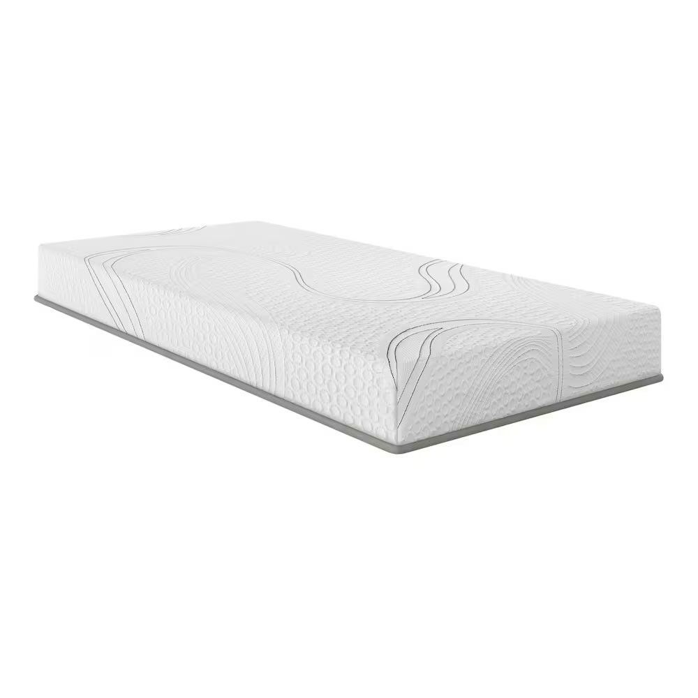 Colchão Solteiro Espuma D33 Volare 88x188x17CM Branco Antialérgico Malha Bartira Móveis