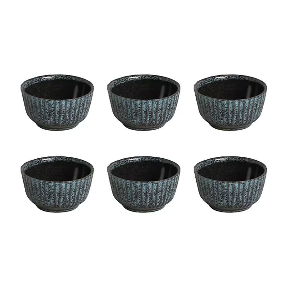 Conjunto de Ramequins Linhas Night Sky em Stoneware Resistente e Durável para Forno e Micro-ondas Cinza Porto Brasil