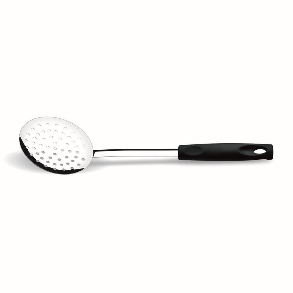 Escumadeira Asti para Servir Alimentos em Aço Inox com Cabo em Polipropileno Resistente e Fácil de Limpar Cozinha Inox