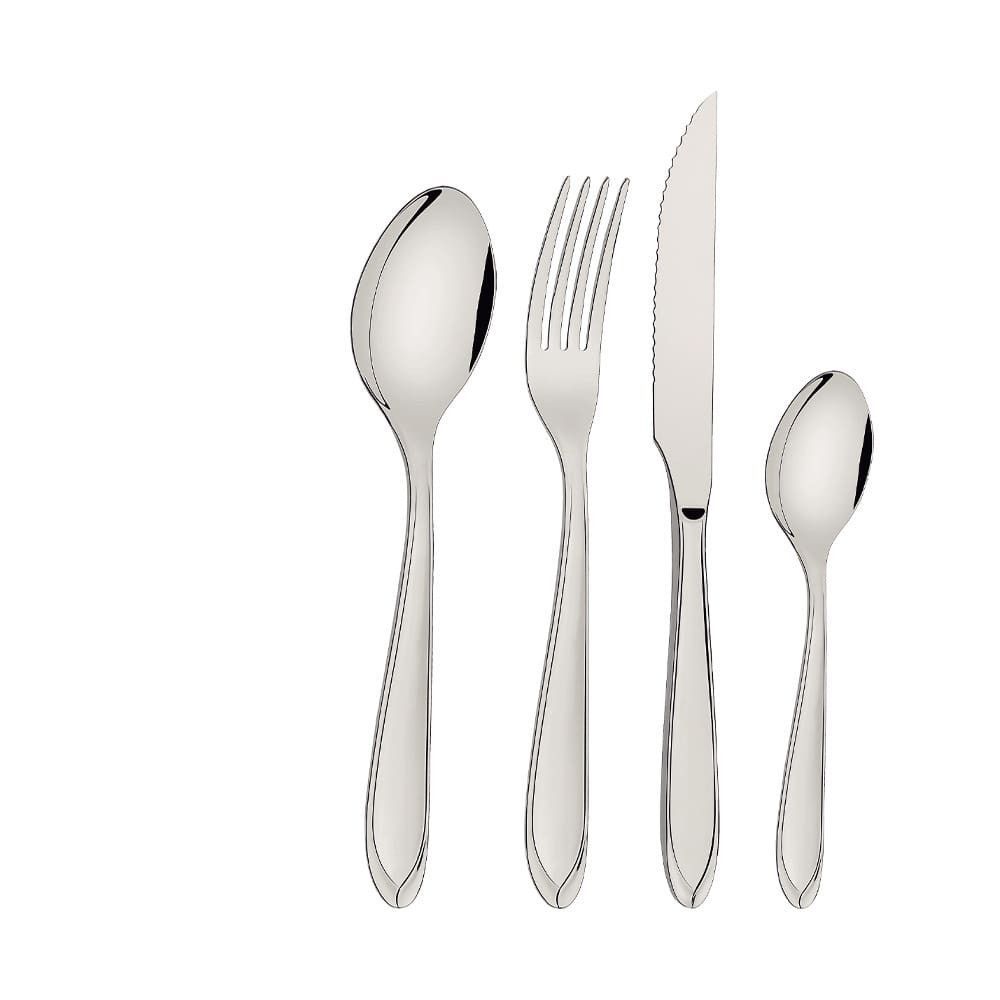 Faqueiro Laguna 16 Peças Aço Inox Polido para Churrasco Inox Tramontina