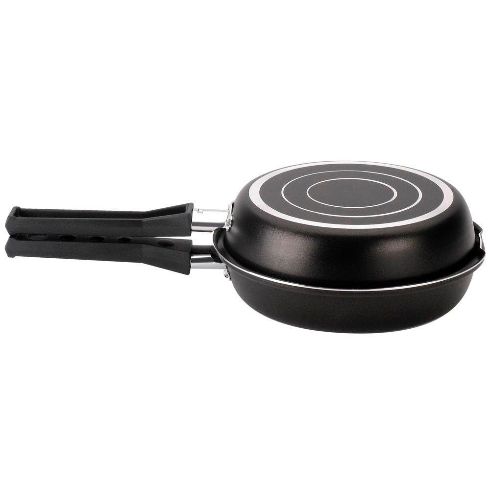 Frigideira Dupla Gourmet em Alumínio com Revestimento Antiaderente 18CM Cabo em Baquelite Multiflon