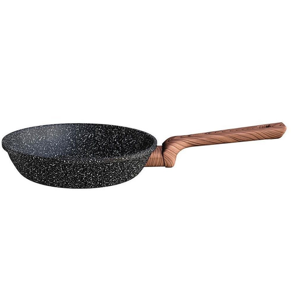 Frigideira Colorstone Antiaderente Alumínio com Revestimento 5 Camadas 20CM Cabo Ergonômico Preta Euro Home