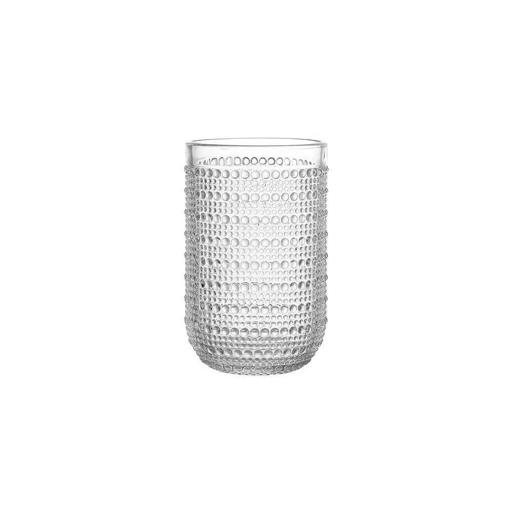 Conjunto de Copos Esfera 430ML em Vidro Decorativo para Mesa Posta Dourado Brinox
