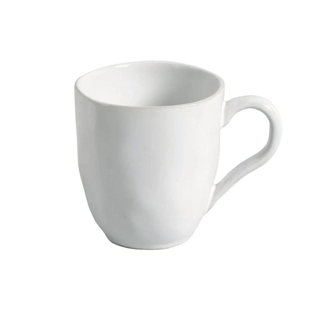 Conjunto de Canecas New White 273ML 4 Peças em Stoneware Sustentável para Dia a Dia Branco Porto Brasil
