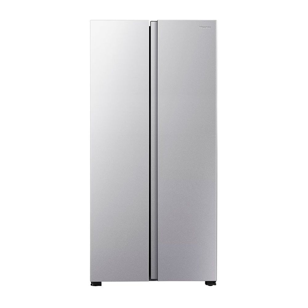 Geladeira Hisense Side By Side Frost Free Inverter 428L com Painel Digital e Alarme de Porta Aberta RS3P428 Metálico