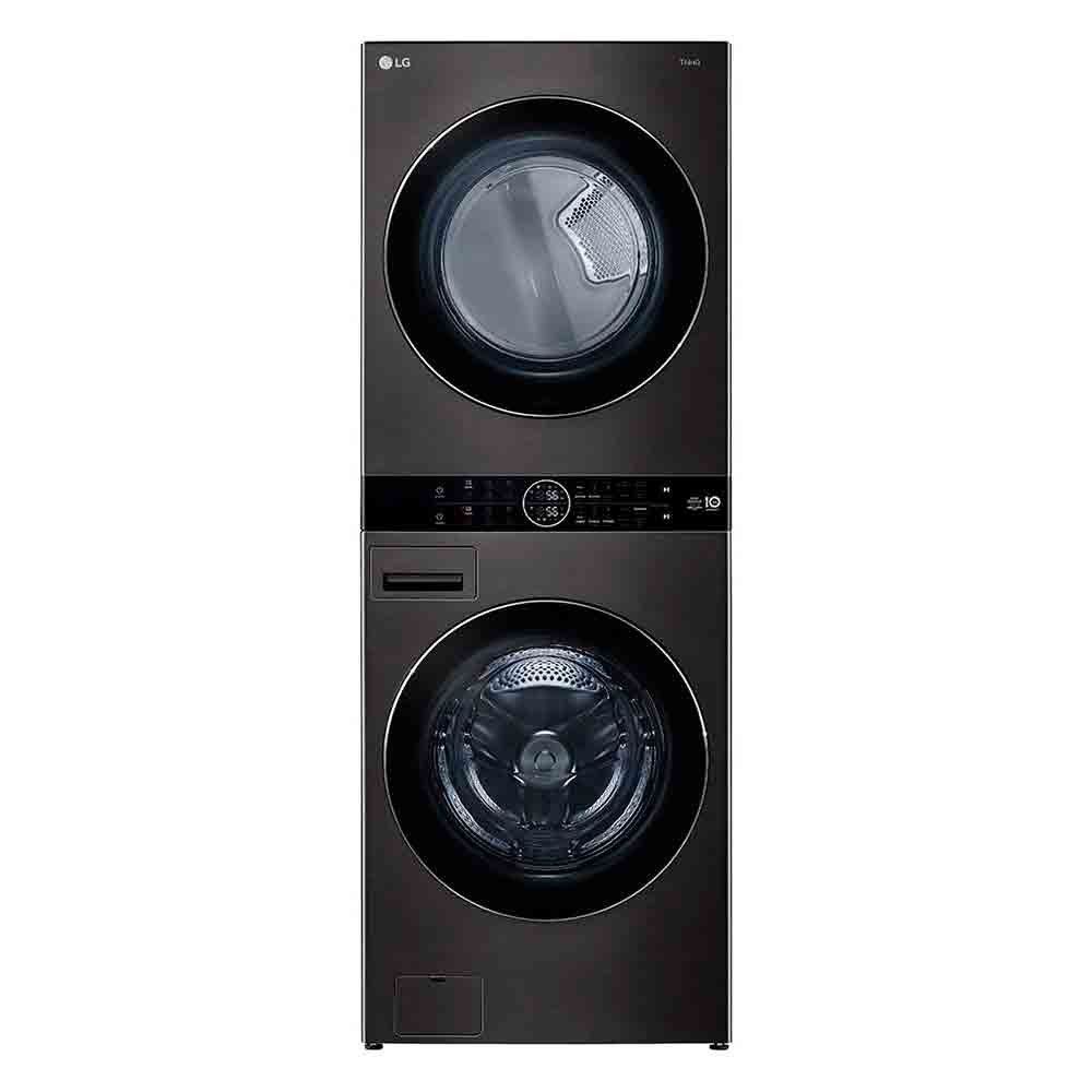 Lavadora e Secadora LG Washtower WK17BS6A 17kg 8kg Inteligência Artificial AIDD Preto 220V