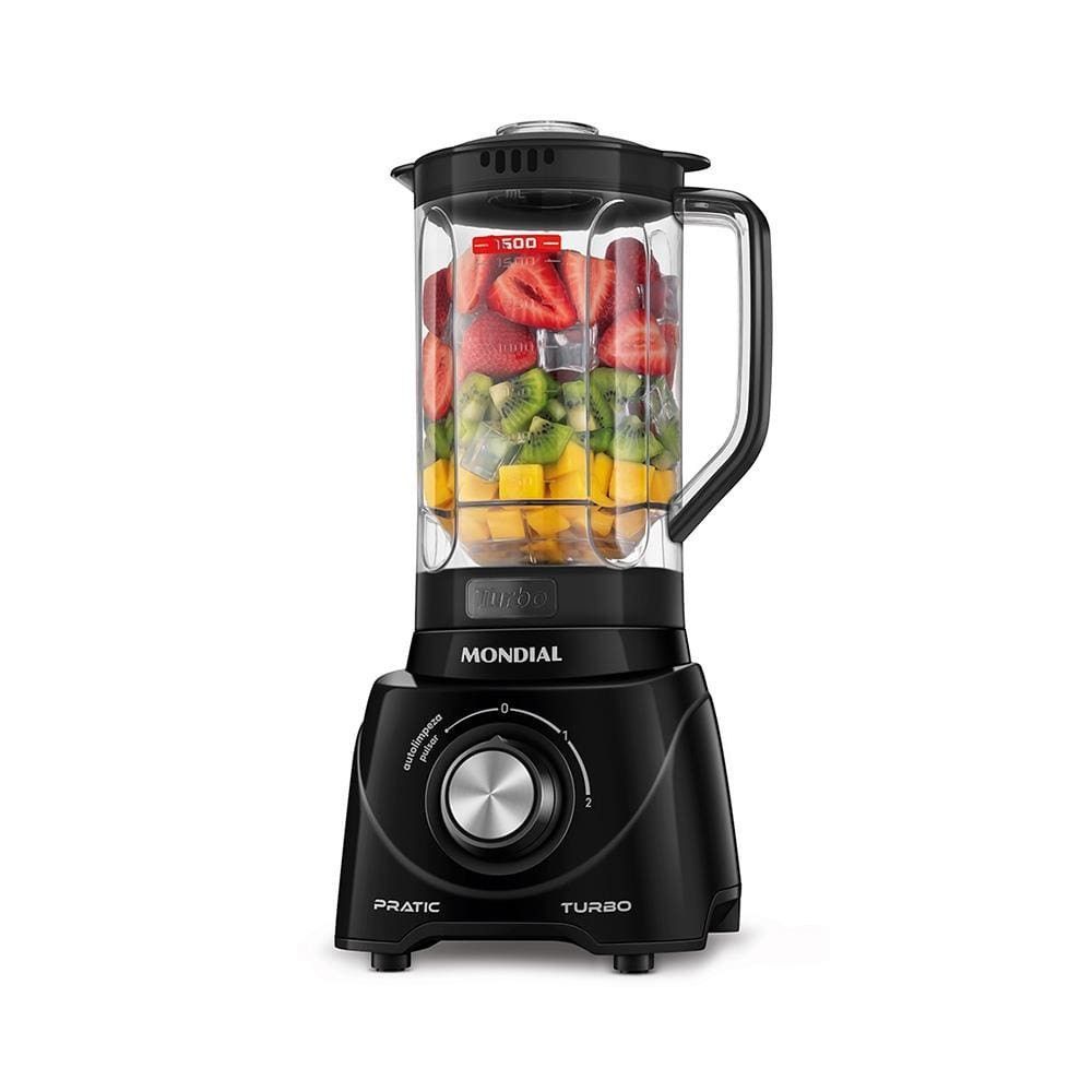 Liquidificador Mondial L-98-b 550W 2,2L com Função Pulsar 2 Velocidades Preto 220V