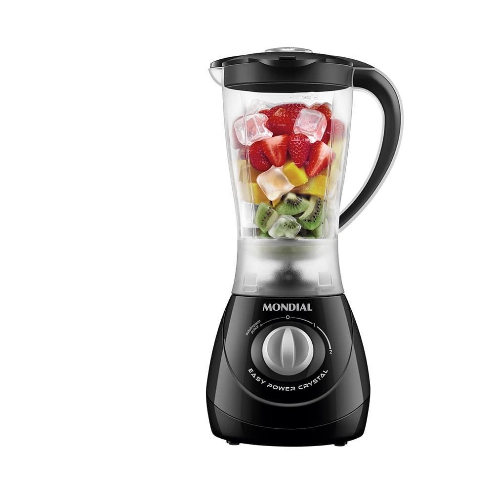 Liquidificador Mondial Easy Power L-550-B 550W 1,5L com Função Pulsar 2 Velocidades Preto 220V