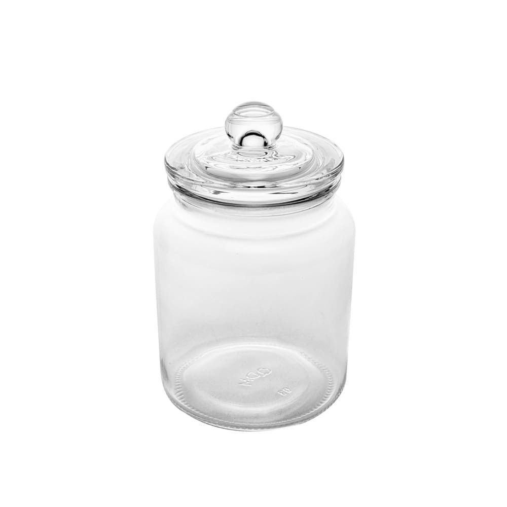 Porta Mantimento Arena Armazenamento em Vidro com Tampa Hermetica 750ML Organizador para Cozinha Transparente Lyor