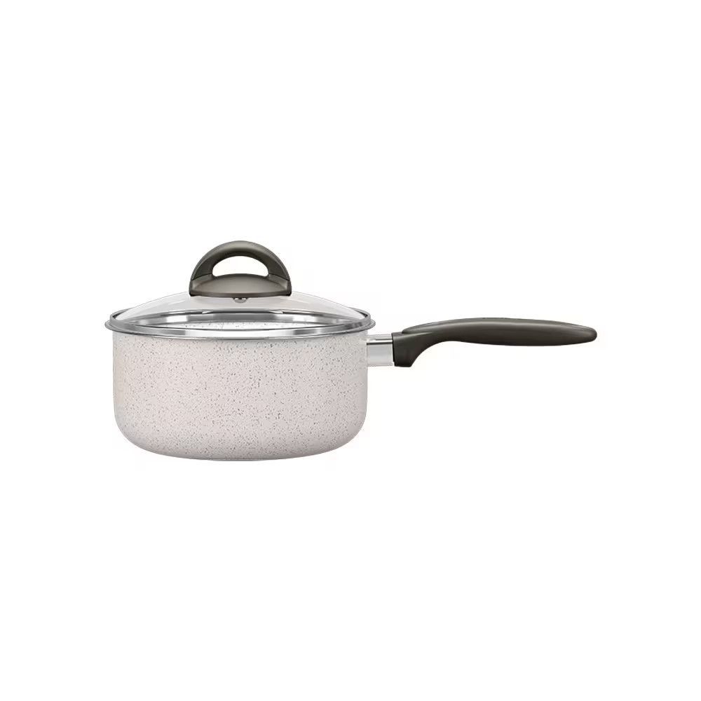 Panela Ceramic Life Antiaderente Alumínio com Revestimento Cerâmico Cabo em Baquelite 50% Regenerado Cozinha Creme