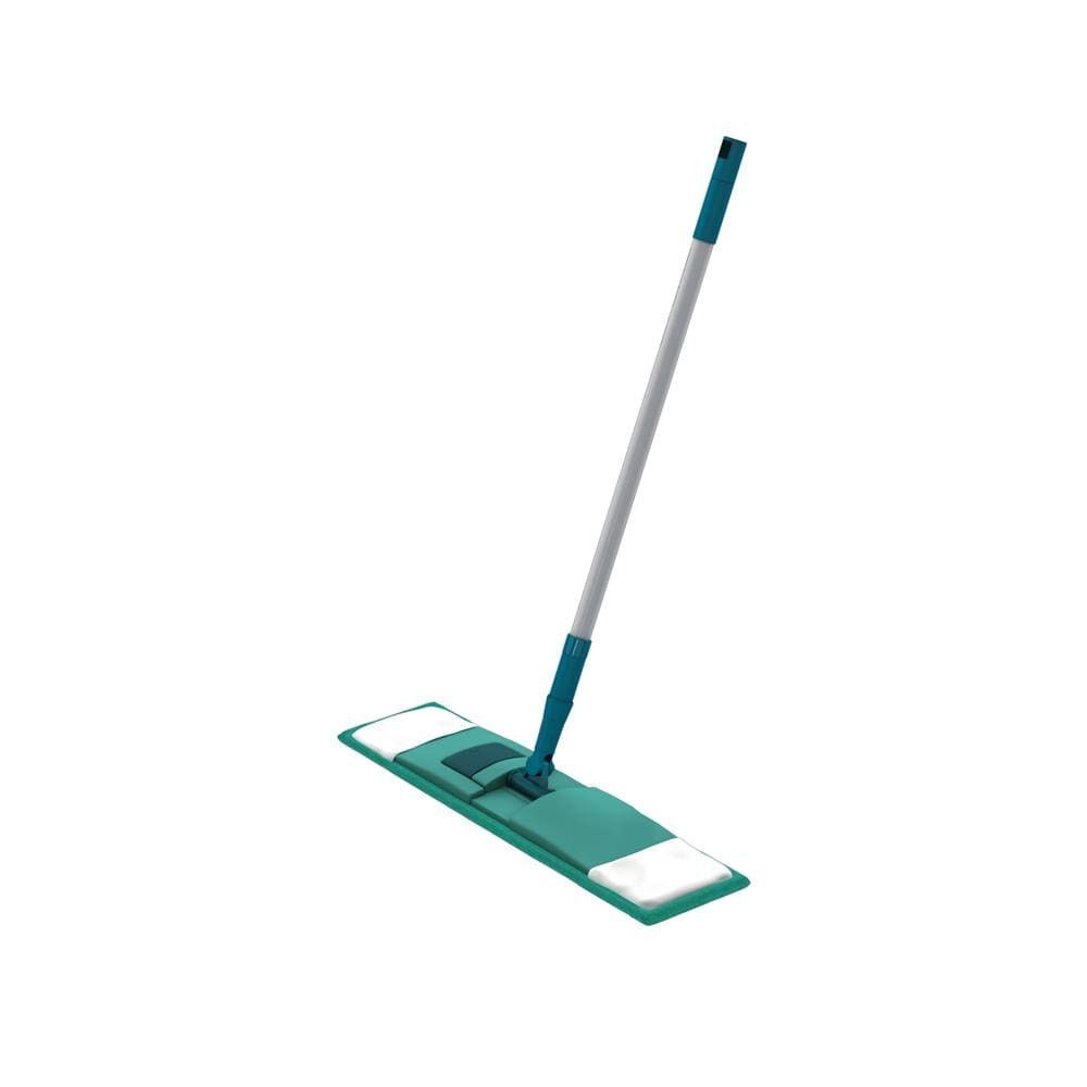 Mop MOP7657 com Cabo Telescópico Aço e Polipropileno Inclina 180 graus  para Pisos Frios e Amadeirados Verde Flashlimp