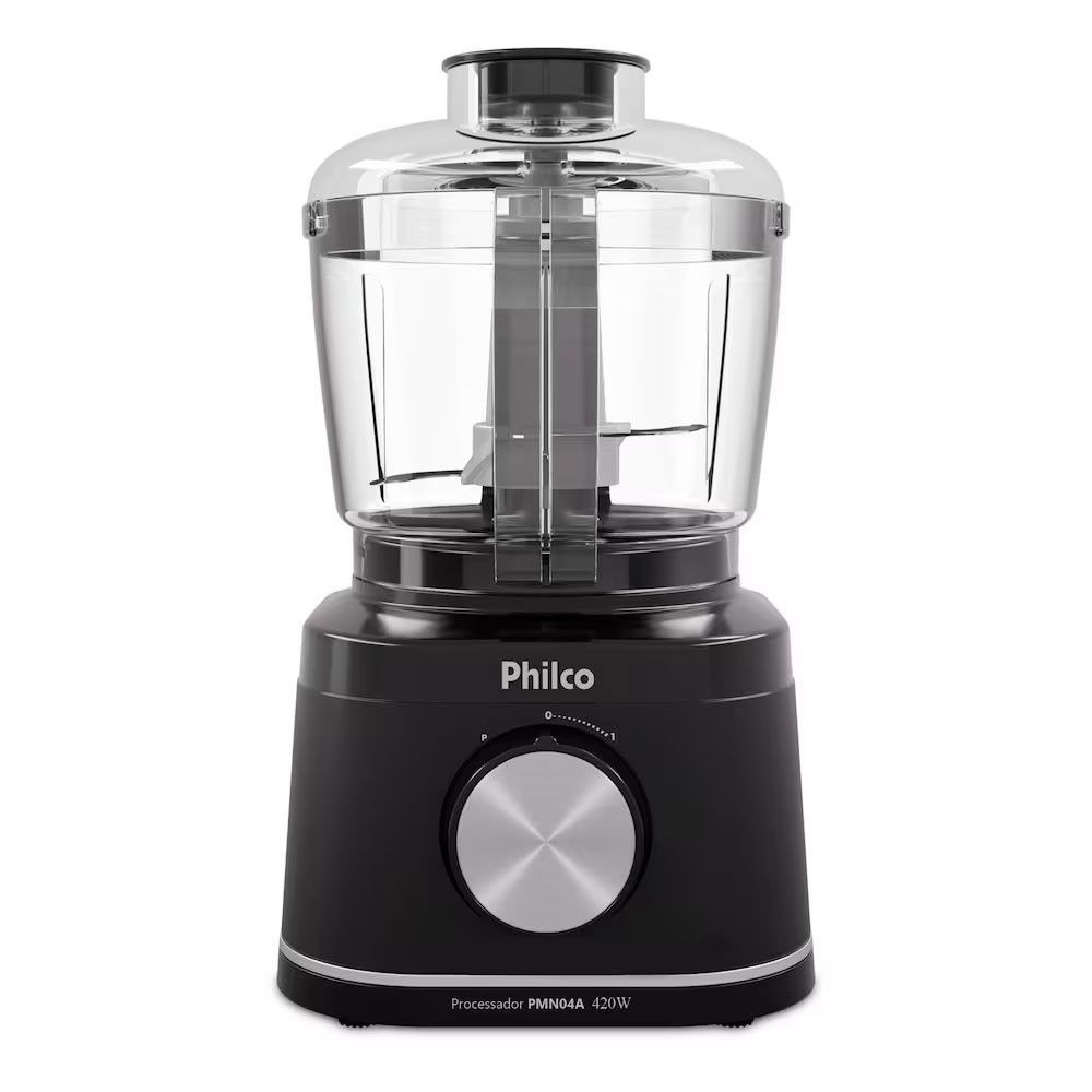 Multiprocessador Philco PMN04A 3 Funções 1 Velocidade 420W 500ML Preto 110V