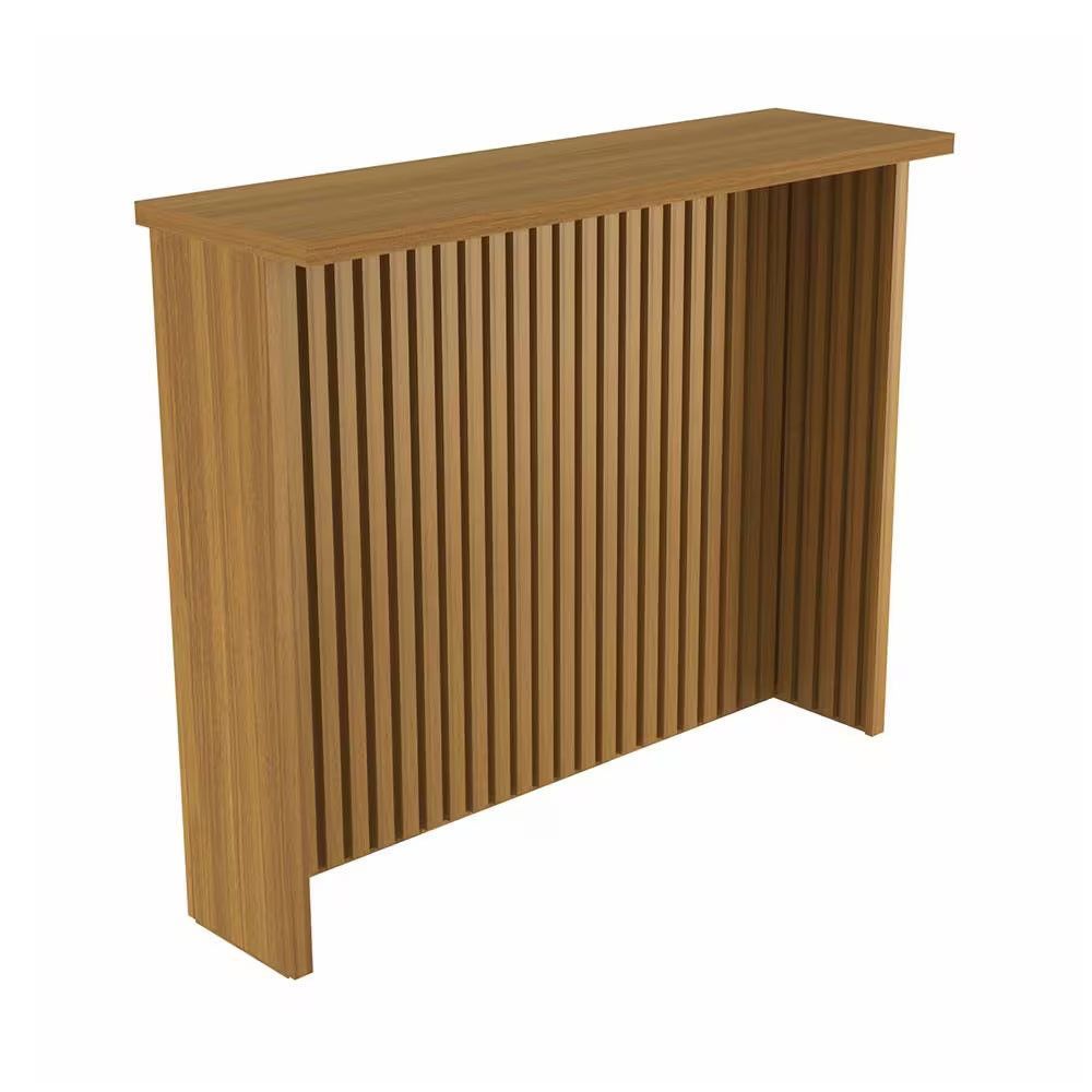 Painel de Ilha Nesher Nature sem Porta sem Prateleira MDF TAMANHO 120CM Café Nesher Móveis