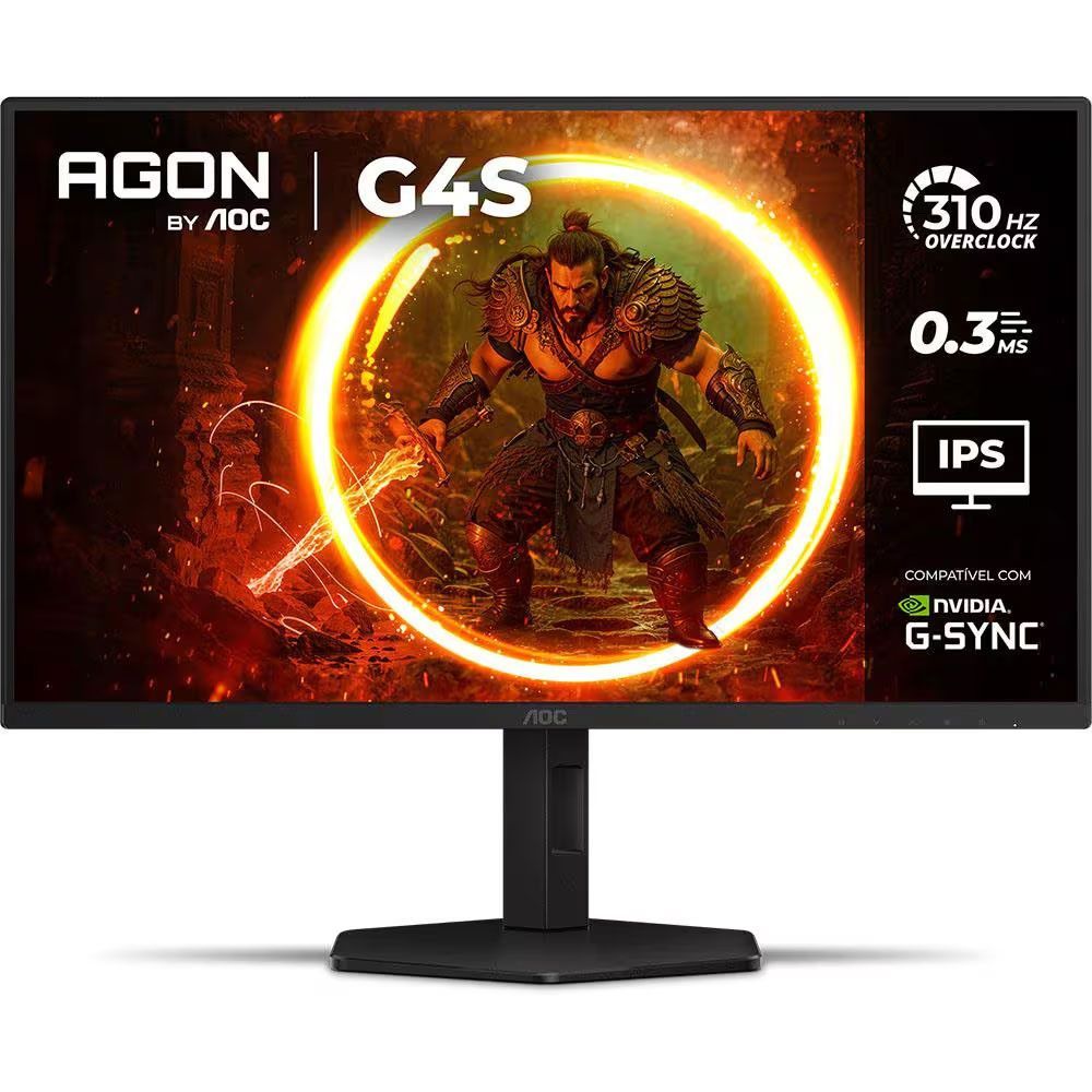 Monitor Gamer 25G4S-P-57 24,5" Full HD VA 310HZ Preto 0,3ms Widescreen Bivolt AOC