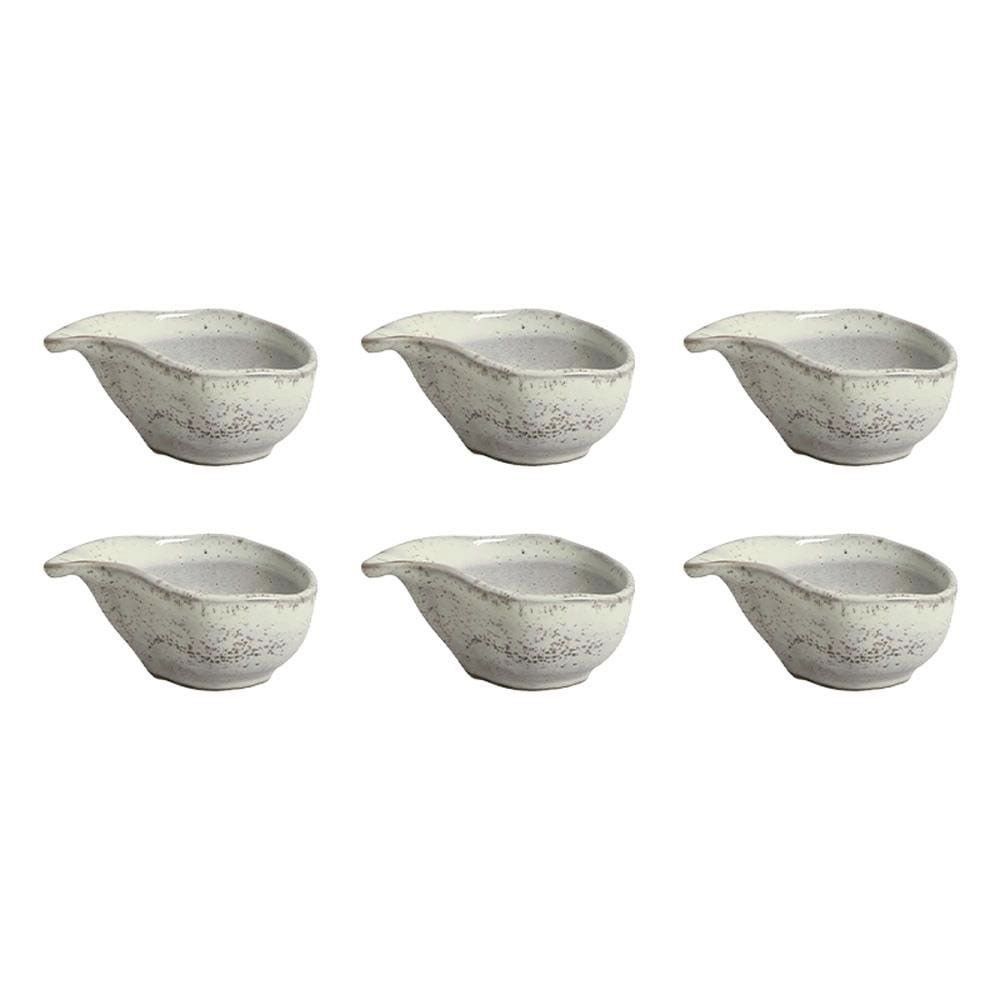 Molheira Orgânico Pistache para Molhos Stoneware com Design Artesanal para Mesa de Jantar Verde Porto Brasil