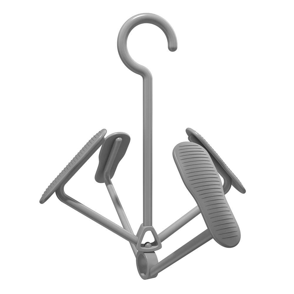 Mini Varal para Calçados LAV6797-CZ Secar Plástico Prático e Resistente Lavanderia Cinza Flashlimp