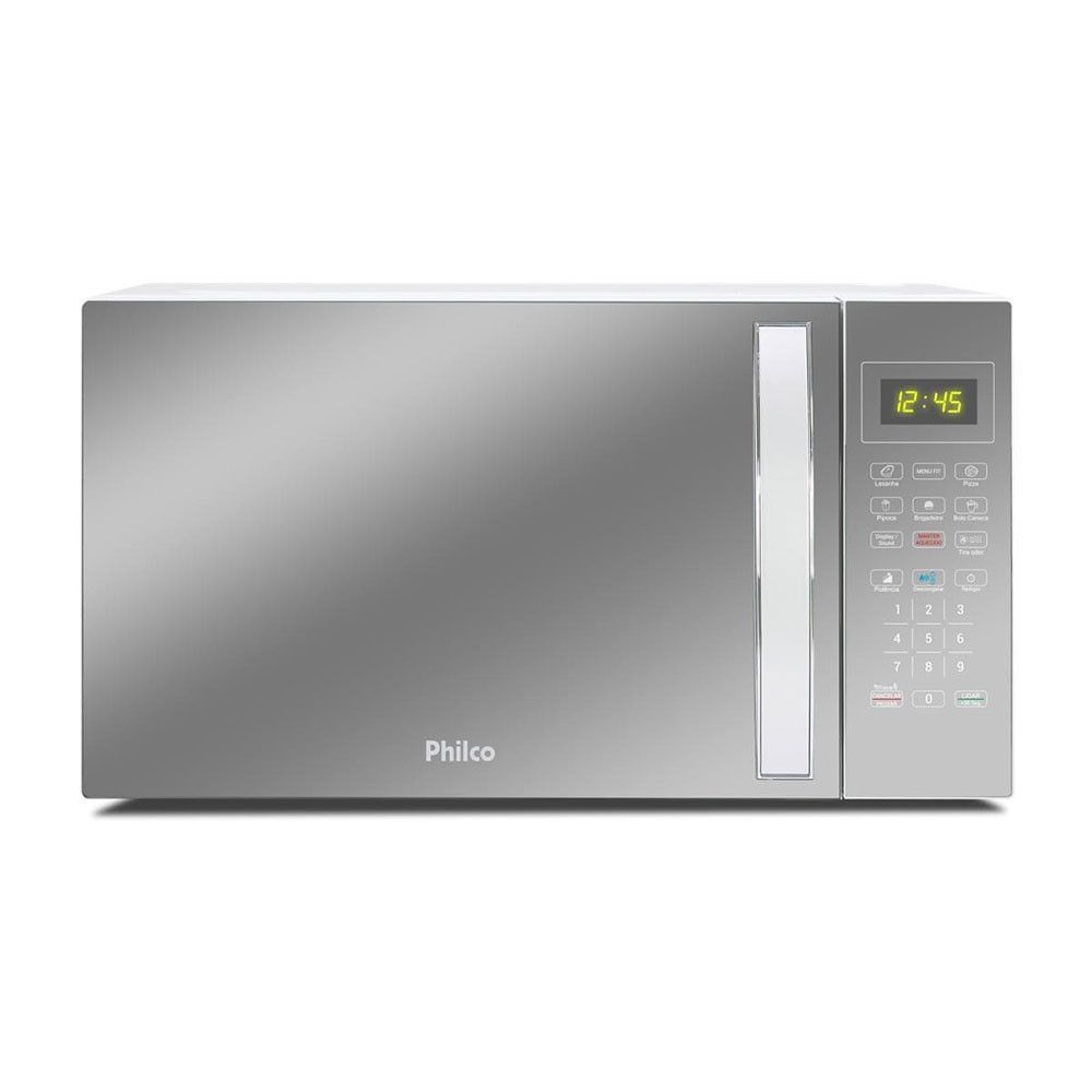 Micro-ondas Bancada Philco PMO30E 28L 1100W com Painel Touch e Função Desodorizador Espelhado 220V