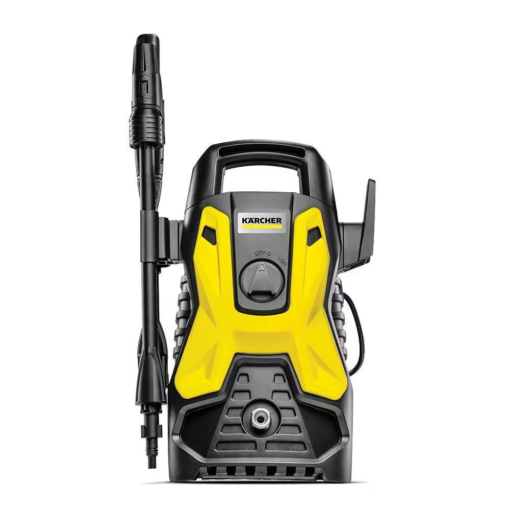 Lavadora de Alta Pressão com Jato Ajustável Karcher Pratica 1500PSI 1400W 300L-h Amarelo e Preto 220V