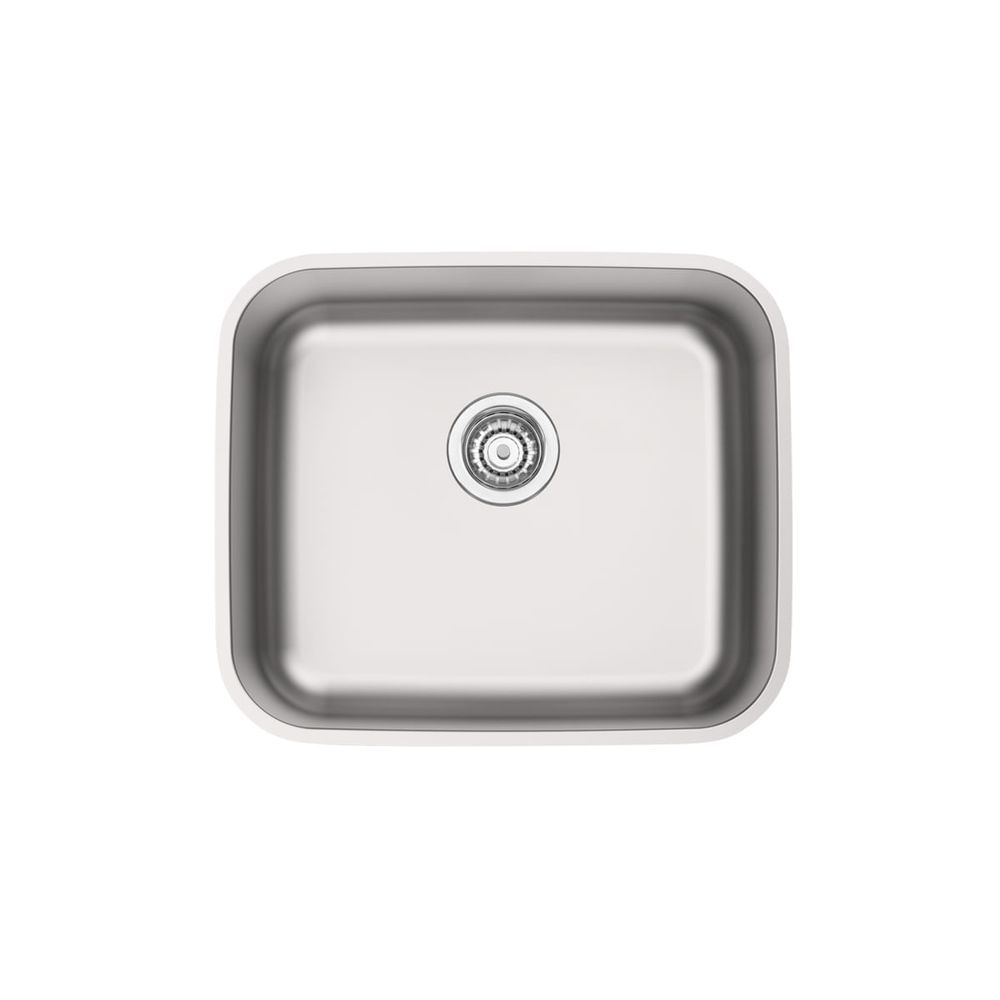 Cuba de Embutir Dora 40 Bl Retangular Aço Inox Acetinado com Válvula 4 1-2'' Prata Tramontina