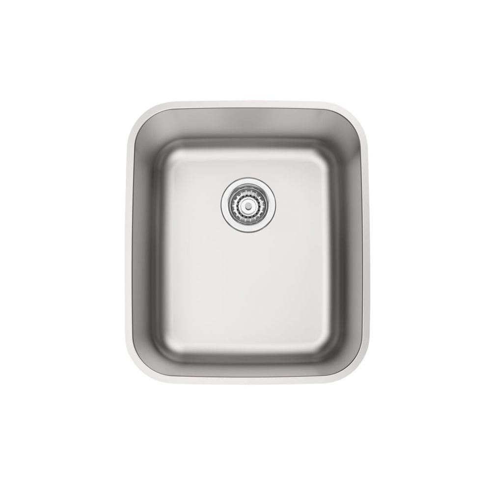 Cuba de Embutir Dora 34 Bl Retangular Aço Inox Acetinado com Válvula 4 1-2 Polegadas Prata Tramontina