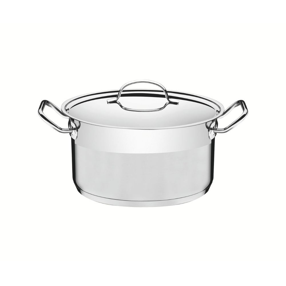 Caçarola Funda Tramontina Professional Aço Inox com Revestimento Antiaderente 16CM Fundo Triplo 1,8L 18CM