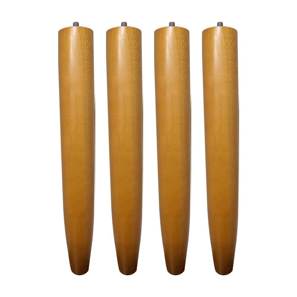 Kit 4 Pés Palito Gran Belo G75 para Poltrona Mesa Lateral Puff 30cm Bivolt Mel