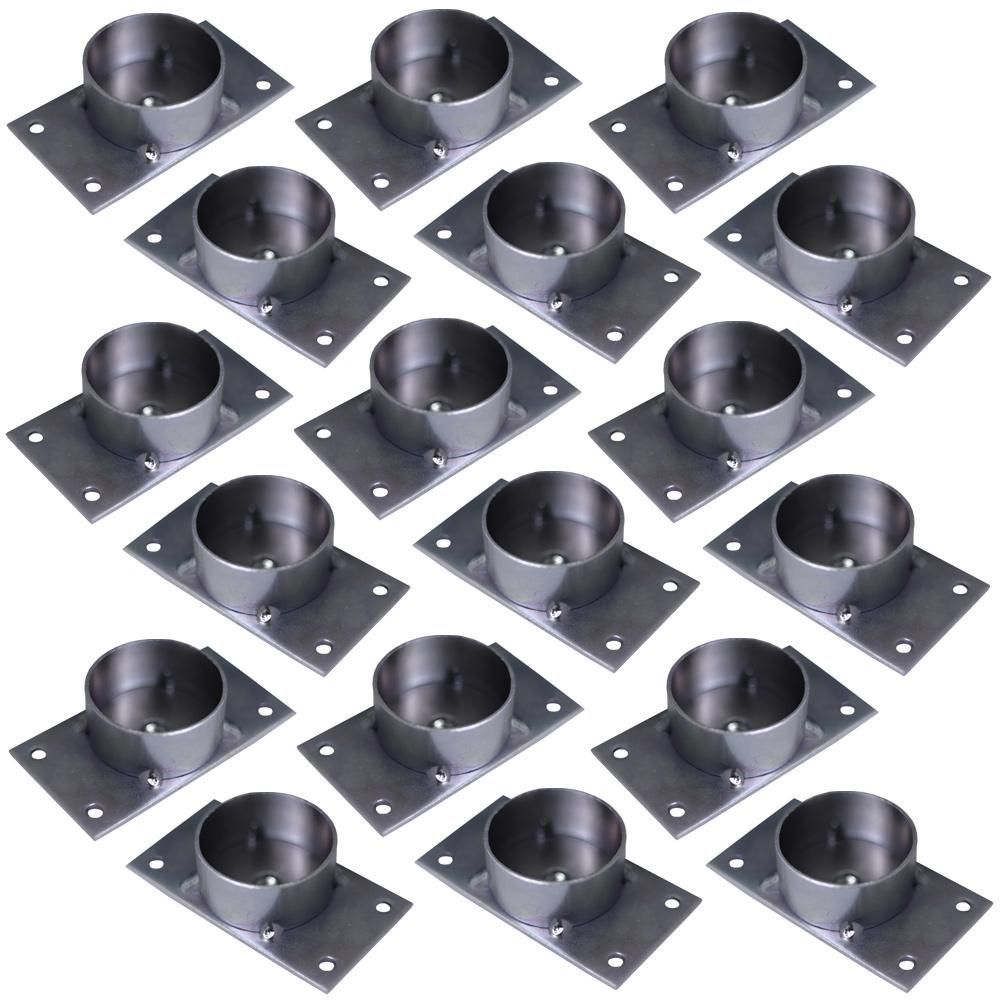 Chapinha para Fixação de Pés Palito Gran Belo G59 com Rosca 5-16 Zincada em Aço Carbono Bivolt Cinza