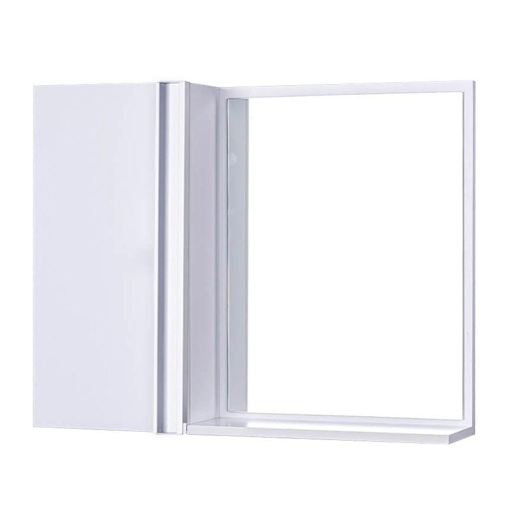 Armário para Banheiro Barra Vertical Suspenso 2 Prateleiras MDP 58CM Branco Mercado das Prateleiras