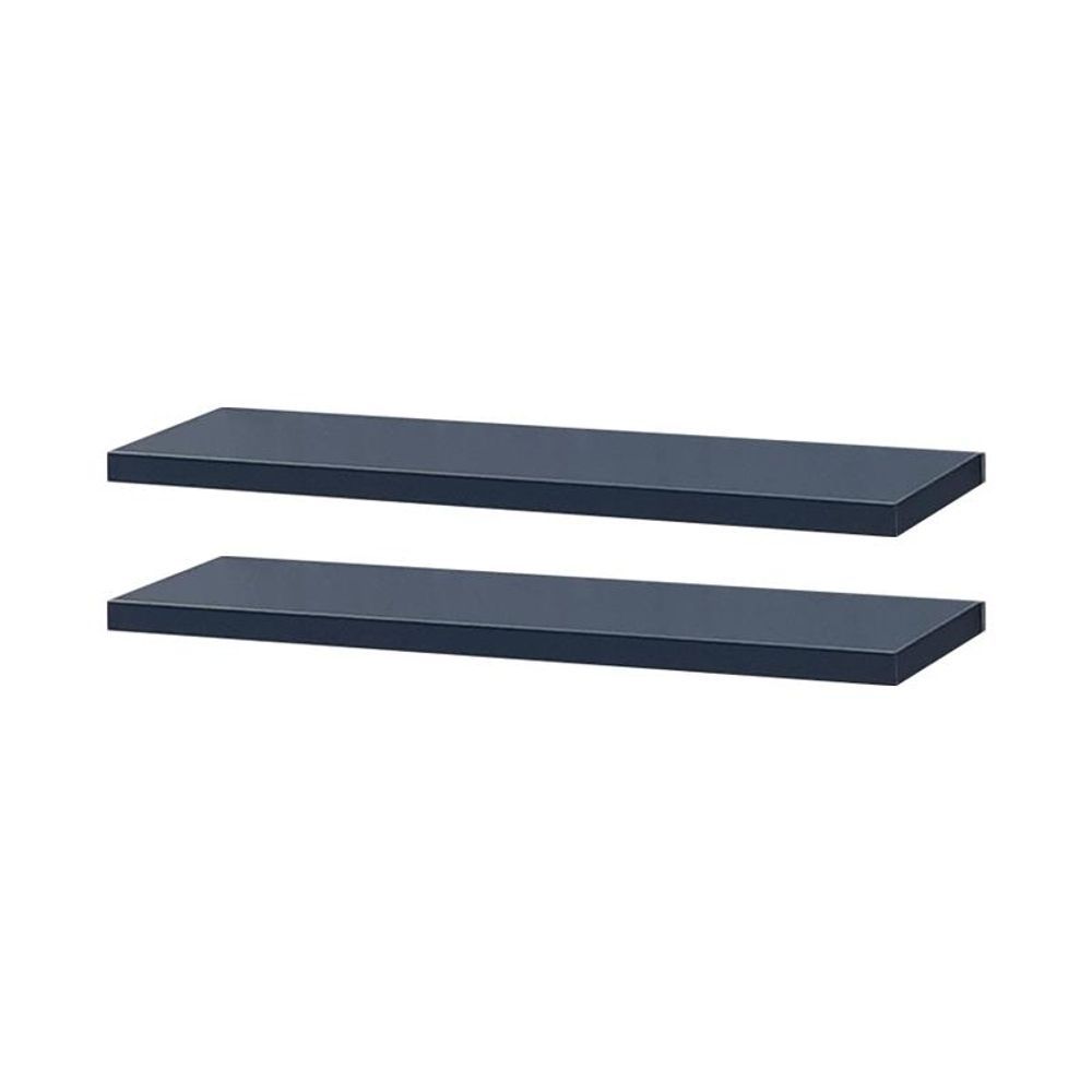 Prateleira Kit 2 90X10CM MDP Fixação Suporte Invisível Organizador Sala Azul Mercado das Prateleiras 90CM