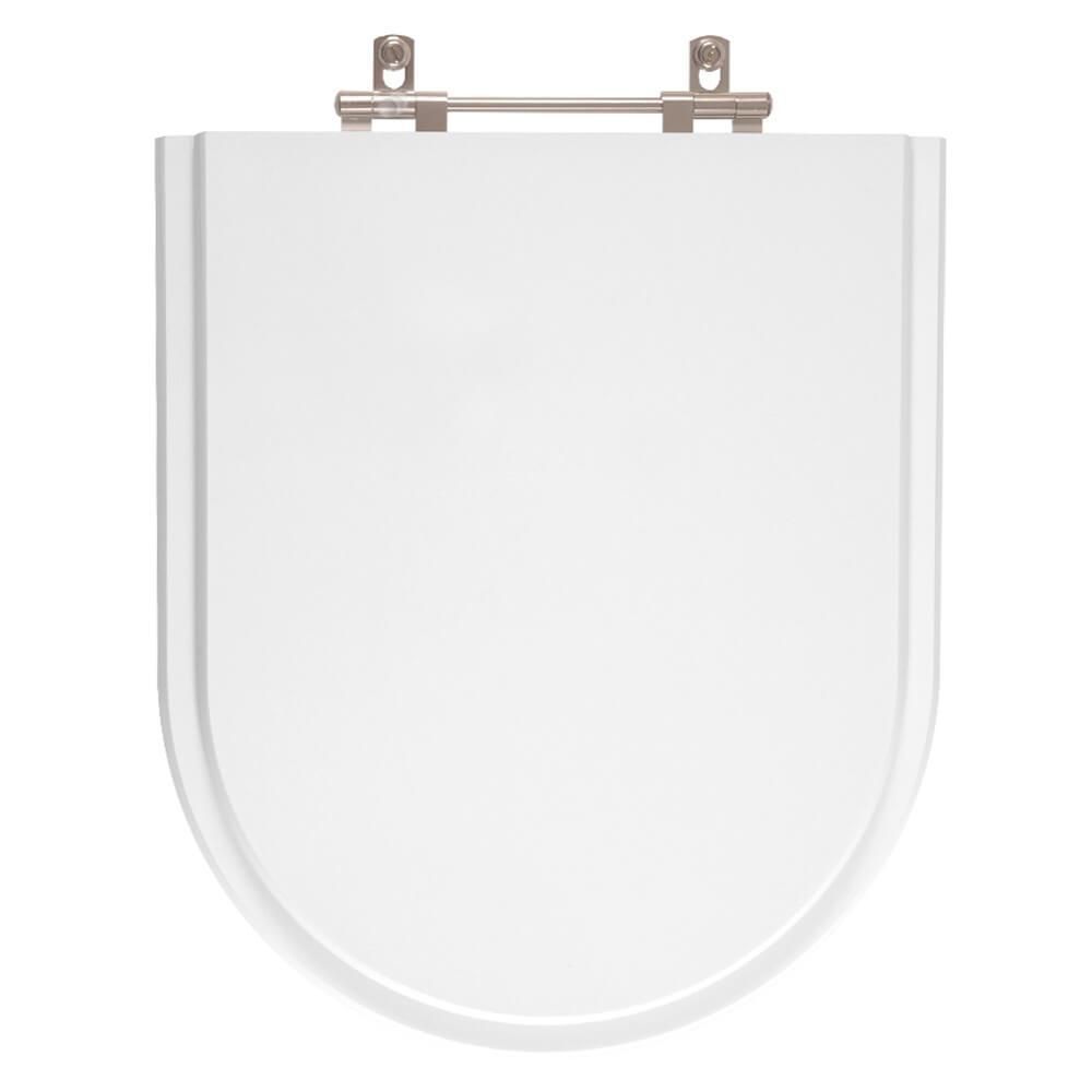 Assento Sanitário Luna Speciale Alongado Resina Plástica Parafusado Convencional Branco Pontto Lavabo 40CM