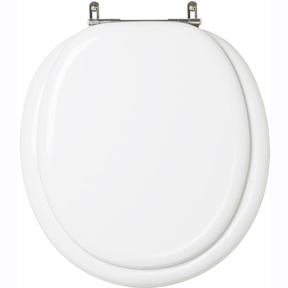 Assento Sanitário Buzios Alongado MDF Convencional Almofadado Branco Pontto Lavabo 40CM