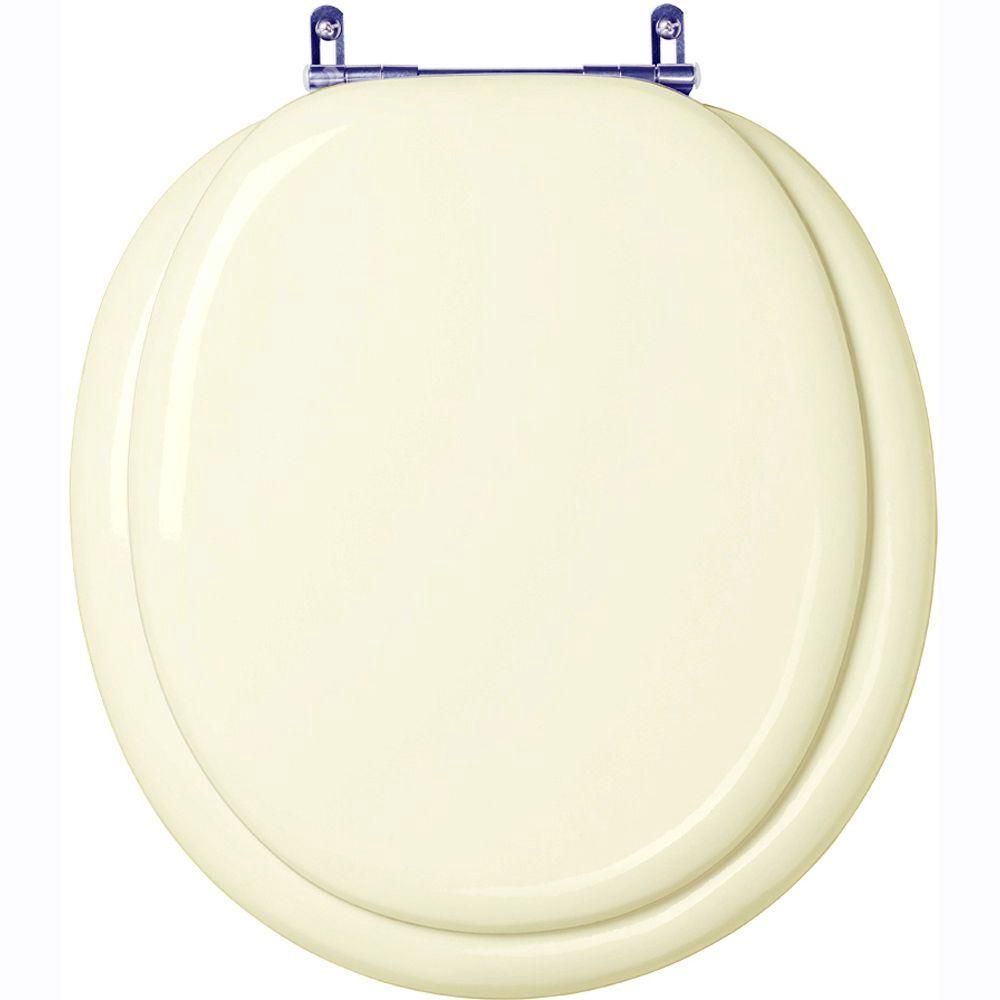 Assento Sanitário Convencional Oval Poliuretano (PU) Parafusado Almofadado Bege Palha Pontto Lavabo 40CM
