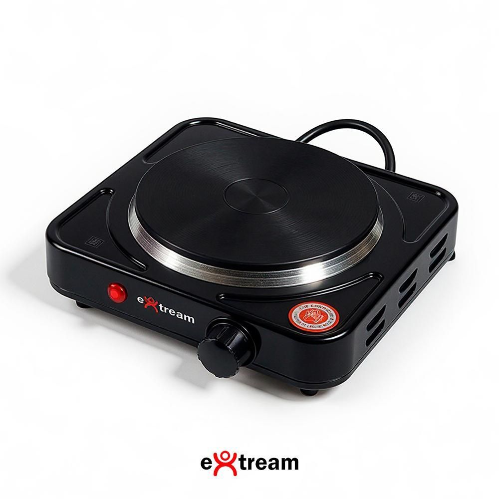 Fogão Portátil Cooktop Elétrico Extream CTEX1B10-127V 1 Boca Vidro Temperado Acendimento Automático Inox 110V