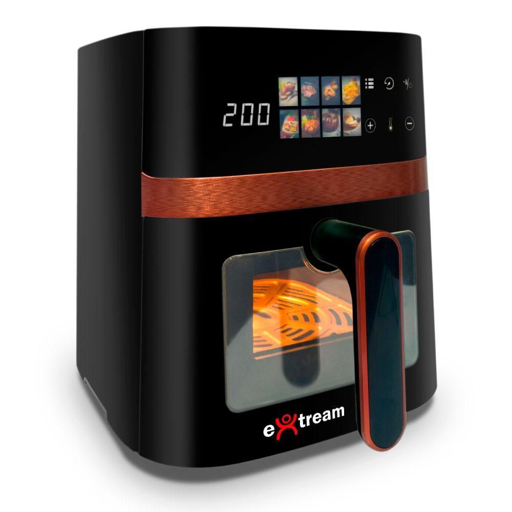 Air Fryer Fritadeira sem Óleo Extream AFEX02LJ55-BC2 5,5L 1400W Digital com 8 Funções Preto e Cobre 220V