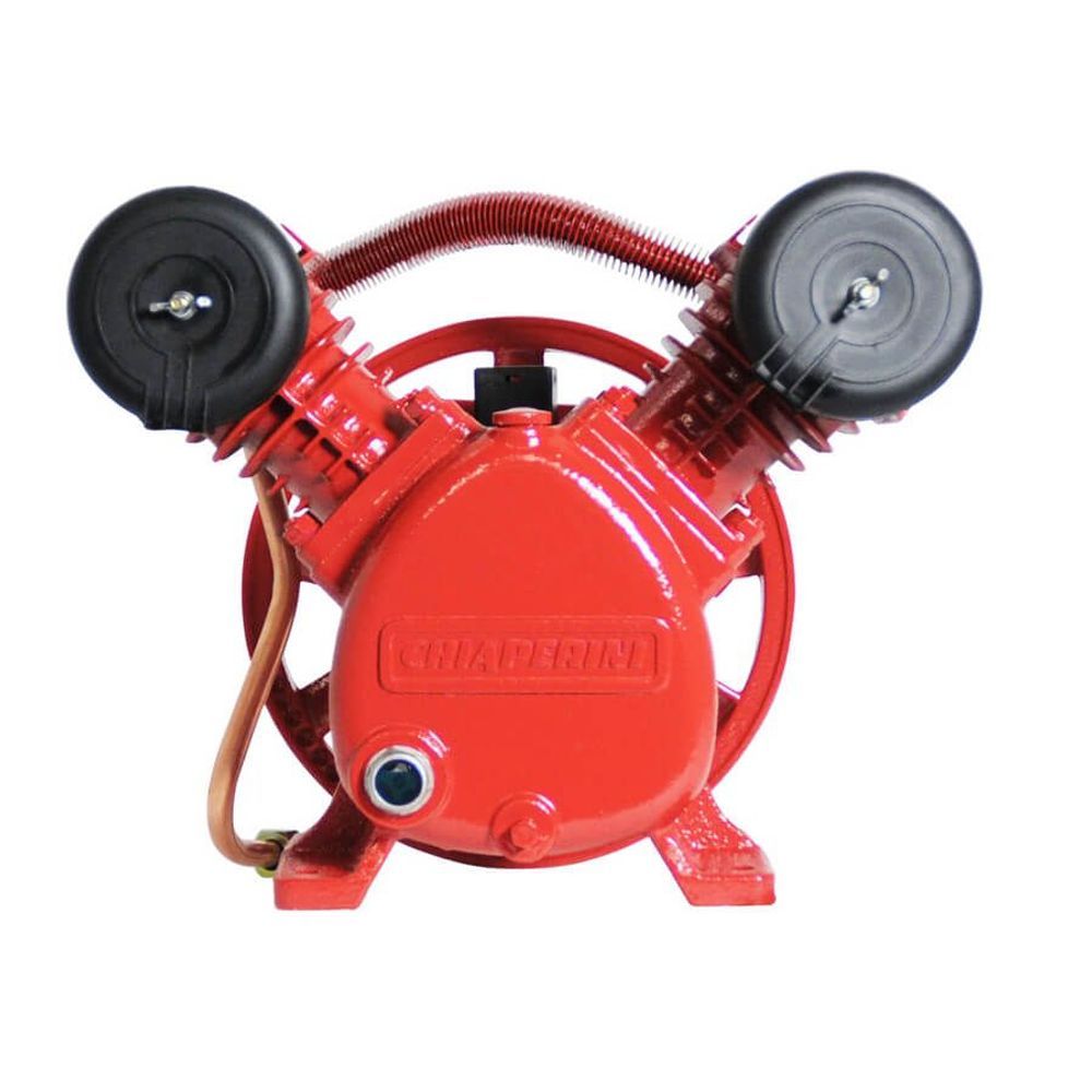 Unidade Compressora M.pressão 10 Pcm Red 017681 com Sistema em V e 140 PSI Ferro Fundido Vermelho Chiaperini