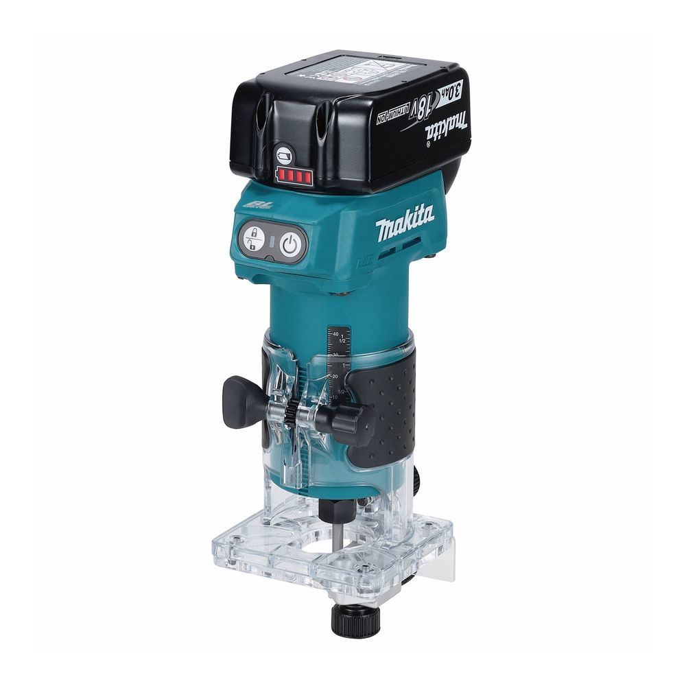 Tupia Eletrônica DRT52F001 30000 RPM Sistema sem Fio Bivolt Inox Makita 90MM