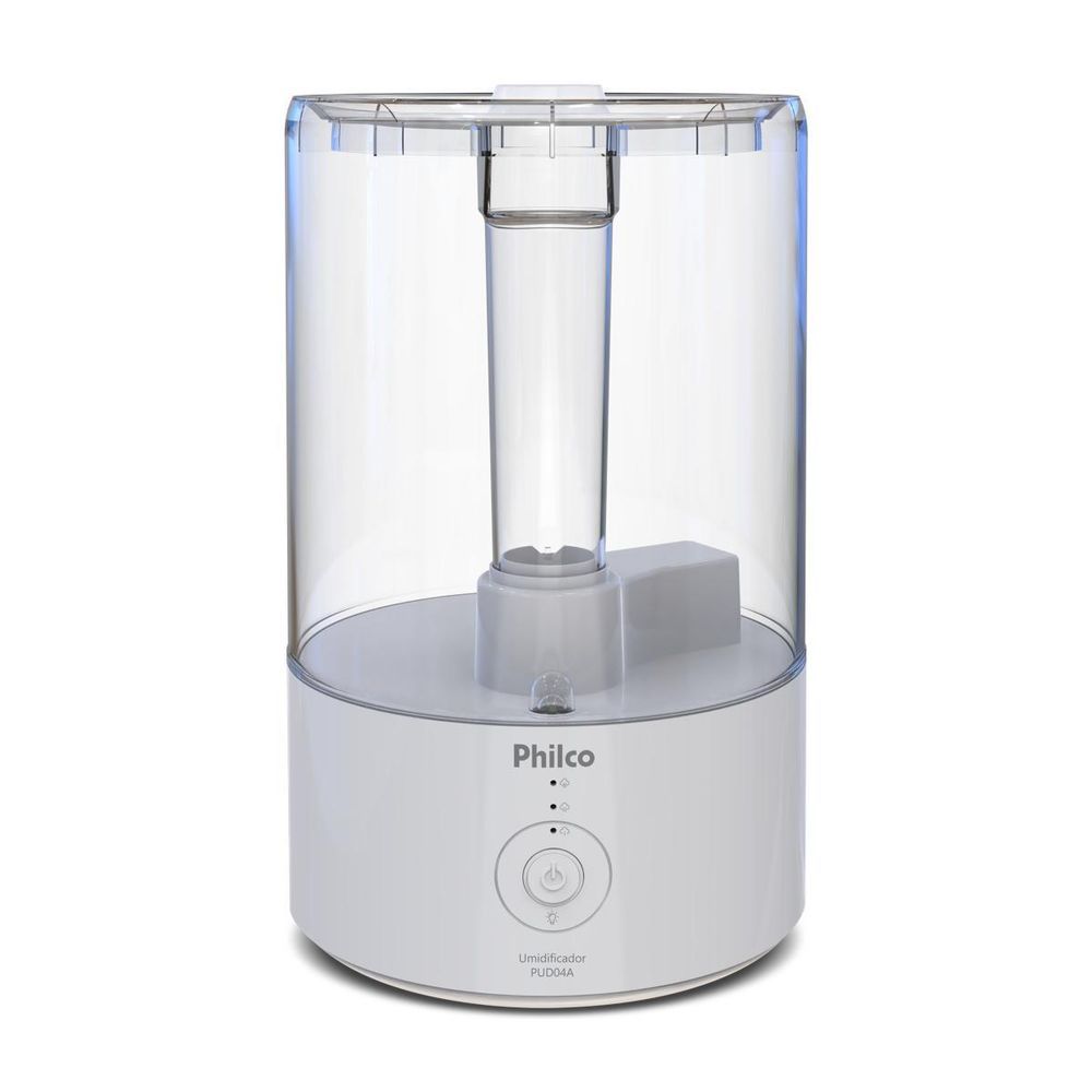 Umidificador 3 em 1 PUD04A Philco 4,2L com Aromaterapia Filtro Anticalcário Uso Residencial Branco Bivolt 22CM