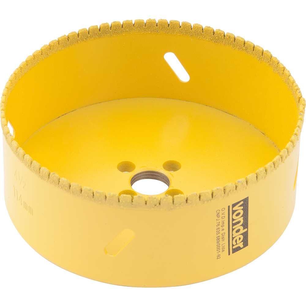 Serra Copo 3617140000 Corte em Cerâmica e Granito Aço Carbono Diamantada Vonder 14CM