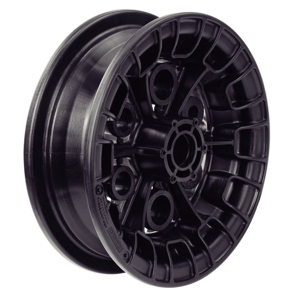 Roda para Carrinho de Mão Roda Universal 8'' com 6 Adaptadores Suporta 120kg 25psi Preto Tramontina 20CM